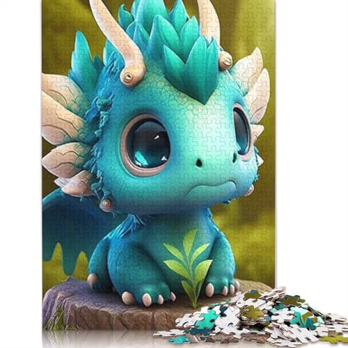 1000 Teile Puzzle Niedliche Drachen für Erwachsene, Halloween-Geschenk, Erwachsenenpuzzle, einzigartige Heimdekorationen und Geschenke, 1000 Teile (38x26cm) von POLIUAWS