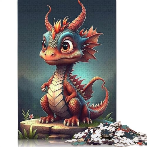 1000 Teile Puzzle Niedliche Drachen für Erwachsene, Halloween-Geschenk, Holzpuzzle für Teenager, einzigartige Heimdekorationen und Geschenke, 1000 Teile (75x50cm) von POLIUAWS