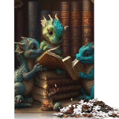 1000 Teile Puzzle Niedliche Drachen für Erwachsene Halloween Geschenk Pädagogisches Lernspielzeug 1000 Teile (75x50cm) von POLIUAWS