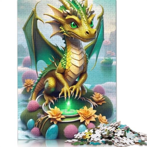 1000 Teile Puzzle Niedliche Drachen für Erwachsene Holzpuzzle Lernspiel für Erwachsene Teenager 1000 Teile (75x50cm) von POLIUAWS