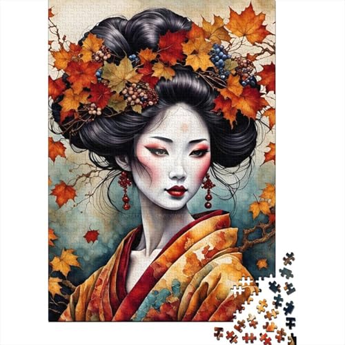 1000 Teile Puzzle Schöne Mädchen für Erwachsene Teenager Holzpuzzle Lernspiel Herausforderung Spielzeug 1000 Teile (75x50cm) von POLIUAWS