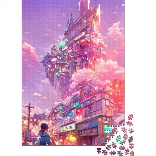 1000 Teile Puzzle für Erwachsene, Halloween-Geschenk, Holzpuzzle für Erwachsene, 1000 Teile (75x50cm) von POLIUAWS