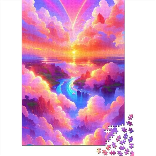 1000 Teile Puzzle für Erwachsene, Holzpuzzle für Erwachsene, 1000 Teile (75 x 50 cm) von POLIUAWS