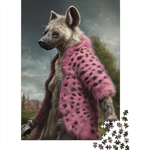 1000 Teile Puzzle im Hyänestil für Erwachsene, Halloween-Geschenk, Lernspielzeug, 1000 Teile (75 x 50 cm) von POLIUAWS