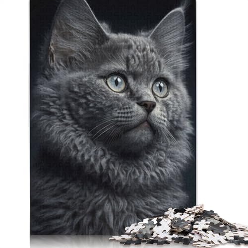 1000 Teile Puzzle mit interessiertem Blick, Schwierigkeitsgrad Puzzle, Lernspiele, Spielzeug, 1000 Teile (38 x 26 cm) von POLIUAWS