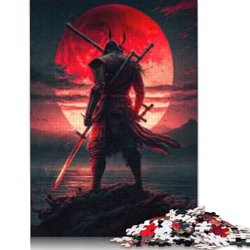 1000 Teile Samurai-Puzzles für Erwachsene, Puzzles, Weihnachtsgeschenke, Lernspiel, Herausforderung, Spielzeug, 1000 Teile (38 x 26 cm) von POLIUAWS