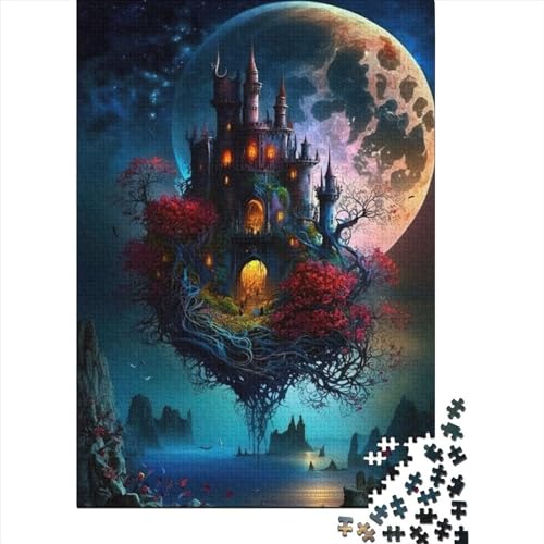 1000 Teile Schlossspiele für Erwachsene und Jugendliche, Lernspiele für Zuhause, DIY Spielzeug, Weihnachtsgeschenke, 1000 Teile (75x50cm) von POLIUAWS