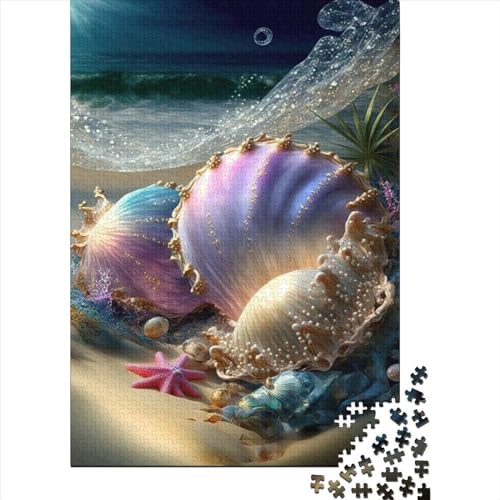 1000 Teile Seestern Schöne 1 Puzzle für Erwachsene Papierpuzzle Halloween-Geschenke Erwachsenenpuzzle Lernspiel Herausforderung Spielzeug 1000 Teile (38x26cm) von POLIUAWS