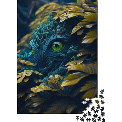 1000 Teile Versteckte Alien-Pflanzenmonster für Teenager, Geschenke für Erwachsene, Lernspiele für Zuhause, DIY-Spielzeug, 1000 Teile (38 x 26 cm) von POLIUAWS