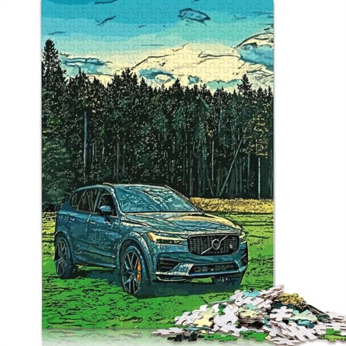 1000 Teile Volvo XC60 in der Natur, Papierpuzzles, Papierpuzzles für Erwachsene und Jugendliche ab 12 Jahren, 1000 Teile (38 x 26 cm) von POLIUAWS