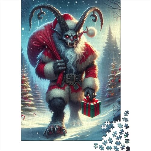 1000 Teile Weihnachtsmonster Puzzle für Erwachsene, Holzpuzzle für Erwachsene und Jugendliche, 1000 Teile Puzzle für Erwachsene (75x50cm) von POLIUAWS