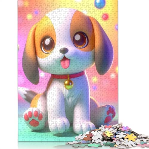 1000 Teile Welpe Puzzle für Erwachsene, Halloween-Geschenk, Holzpuzzle für Erwachsene, Familienspaß und Spieleabend, 1000 Teile (75x50cm) von POLIUAWS