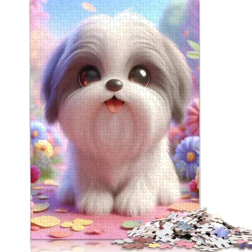 1000 Teile Welpe Puzzle für Erwachsene und Jugendliche, Papierpuzzle, Lernspiel, Herausforderung, Spielzeug, Geburtstagsgeschenke, 1000 Teile (38 x 26 cm) von POLIUAWS