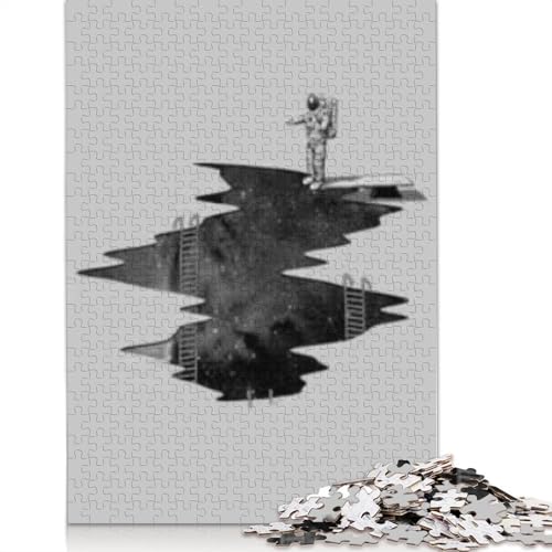 1000 Teile Weltraumtauchpuzzle für Erwachsene, Halloween-Geschenk, Holzpuzzle für Erwachsene, Familienspaß und Spieleabend, 1000 Teile (75x50cm) von POLIUAWS