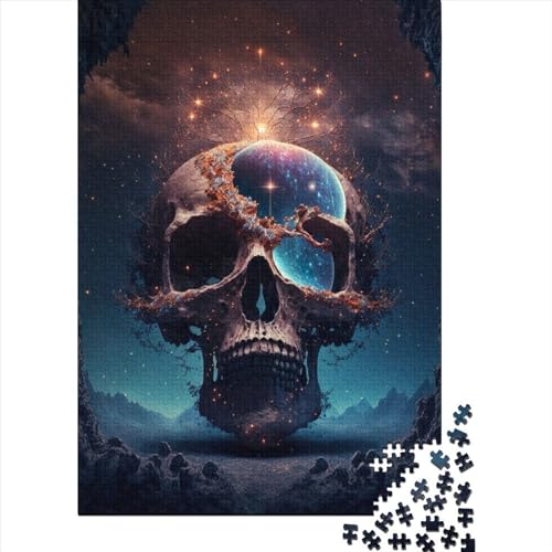 1000 Teile des kosmischen Friedhofs für Erwachsene, Halloween-Geschenk, Puzzle, Lernspiel, Herausforderung, Spielzeug, 1000 Teile (75 x 50 cm) von POLIUAWS