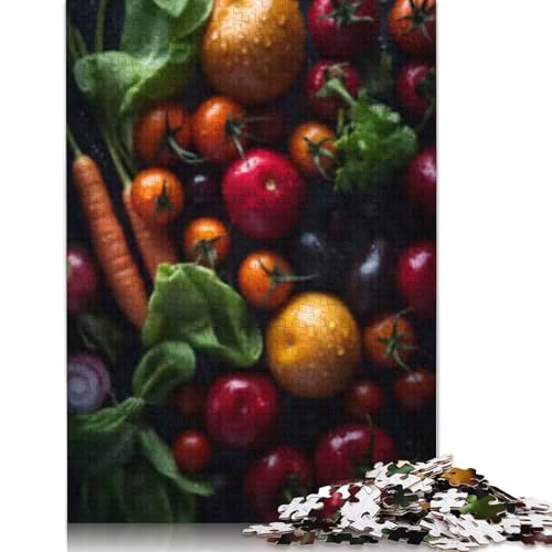 1000 Teile leckeres Gemüse Puzzle für Erwachsene, Halloween-Geschenk für Erwachsene, Familienspaß und Spieleabend, 1000 Teile (38 x 26 cm) von POLIUAWS