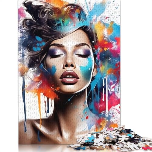 1000-teiliges Aquarell-Puzzle für Erwachsene, pädagogisches Spiel, 1000 Teile (38 x 26 cm) von POLIUAWS