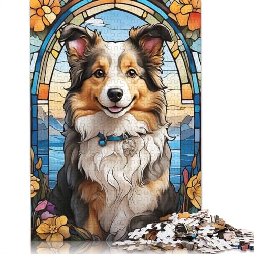 1000-teiliges Border Collie-Puzzle für Erwachsene und Jugendliche, Lernspielzeug aus Papier, 1000 Teile (75 x 50 cm) von POLIUAWS