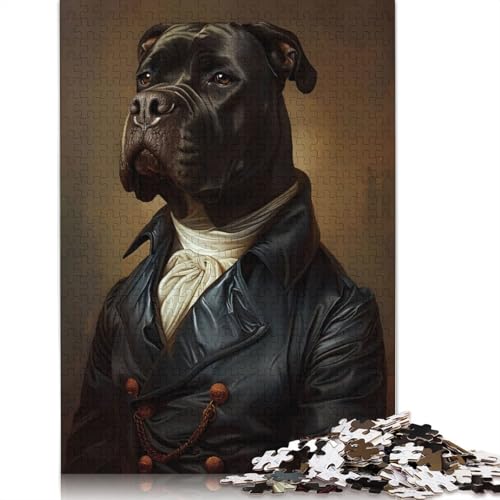 1000-teiliges Cane Corsos-Puzzle für Erwachsene, Schwierigkeitsgrad: Puzzle, Lernspielzeug, Spiele, Familiendekoration, 1000 Stück (75 x 50 cm) von POLIUAWS