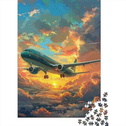 1000-teiliges Flugzeugpuzzle für Erwachsene und Jugendliche, Holzpuzzle für Erwachsene und Jugendliche, lustiges Puzzle, 1000 Teile (75 x 50 cm) von POLIUAWS