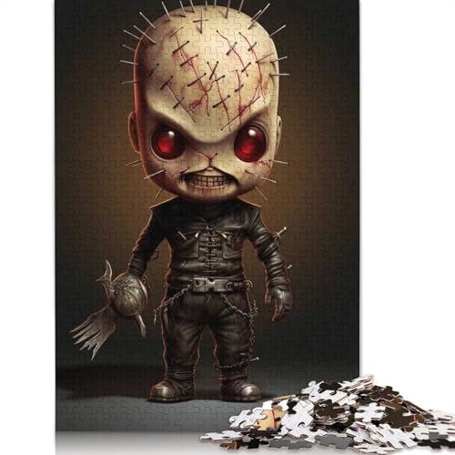 1000-teiliges Goth Chibi Voodoo Dol-Puzzle für Erwachsene, Papierpuzzles, Puzzles, Lernspiel, Herausforderungsspielzeug, 1000 Stück (75 x 50 cm) von POLIUAWS