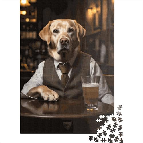 1000-teiliges Labrador-Puzzle für Teenager, Weihnachtsgeschenk, Lernspiel, Herausforderung, Spielzeug, 1000 Teile (75 x 50 cm) von POLIUAWS