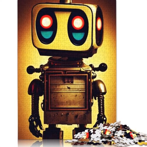 1000-teiliges Mini-Roboter-Puzzle, Schwierigkeitsgrad: Puzzle, Lernspiele, Spielzeug, 1000 Stück (38 x 26 cm) von POLIUAWS