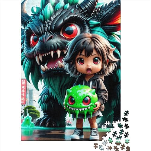 1000-teiliges Monster-Puzzle für Erwachsene und Jugendliche. Papierpuzzle für Erwachsene und Jugendliche ab 12 Jahren. 1000 Teile (38 x 26 cm). von POLIUAWS
