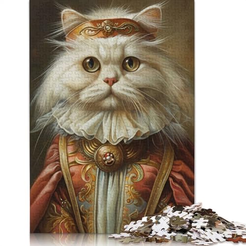 1000-teiliges Perserkatzen-Renaissance-Puzzle, Schwierigkeitsgrad für Erwachsene, entspannendes Spiel, Spielzeug, 1000 Stück (38 x 26 cm) von POLIUAWS