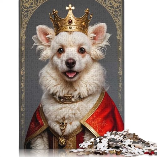 1000-teiliges Pudel-Puzzle für Erwachsene, Puzzles, Lernspielzeug, 1000 Stück (38 x 26 cm) von POLIUAWS