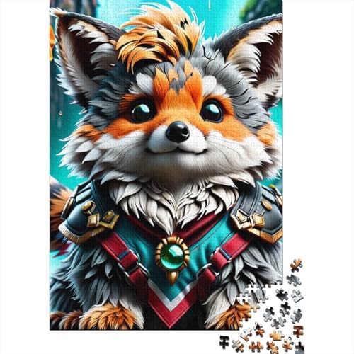 1000-teiliges Puzzle, Tierwelpen, für Erwachsene und Jugendliche, nachhaltiges Holzpuzzle für Erwachsene, 1000 Teile (75 x 50 cm) von POLIUAWS