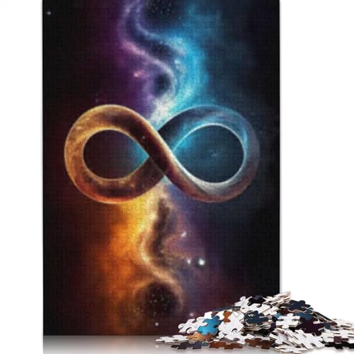 1000-teiliges Puzzle, himmlische Unendlichkeitssymbol, für Erwachsene, ideal für Jugendliche, pädagogisches Spiel, 1000 Teile (38 x 26 cm) von POLIUAWS
