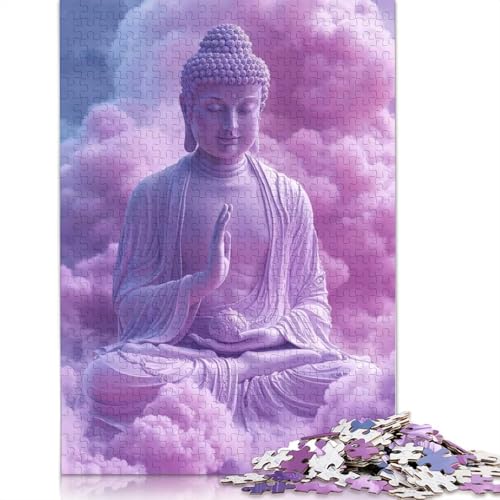 1000-teiliges Puzzle „Buddha in den Wolken“ für Erwachsene Teenager, Papierpuzzles, nachhaltiges Puzzle für Erwachsene | Spiele 1000 Teile (38 x 26 cm) von POLIUAWS
