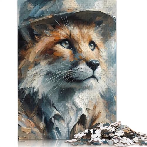 1000-teiliges Puzzle „Der Tag, an dem Sherlock Sich in einen Fuchs verwandelte“ für Erwachsene, Puzzles für Erwachsene, Puzzles, einzigartige Heimdekoration und Geschenke (38 x 26 cm) von POLIUAWS