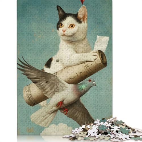 1000-teiliges Puzzle „Friedensvogel“, Schwierigkeitsgrad, Lernspiel, Spielzeug, Familiendekoration, 1000 Teile (38 x 26 cm) von POLIUAWS