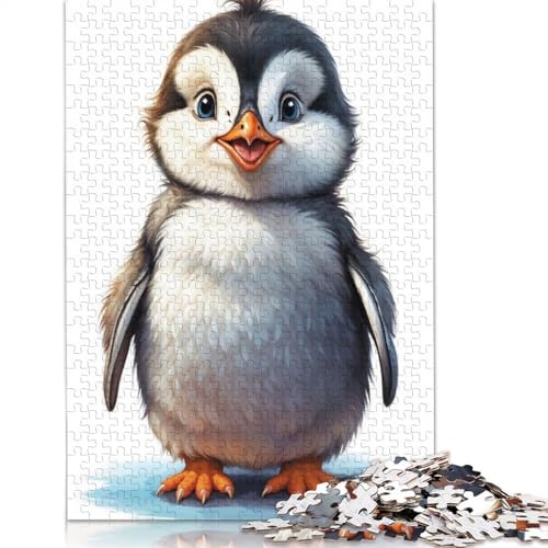 1000-teiliges Puzzle „Fröhlicher Kleiner Pinguin“, Schwierigkeitsgrad für Erwachsene, Lernspielzeug, Spiele, 1000 Stück (75 x 50 cm) von POLIUAWS
