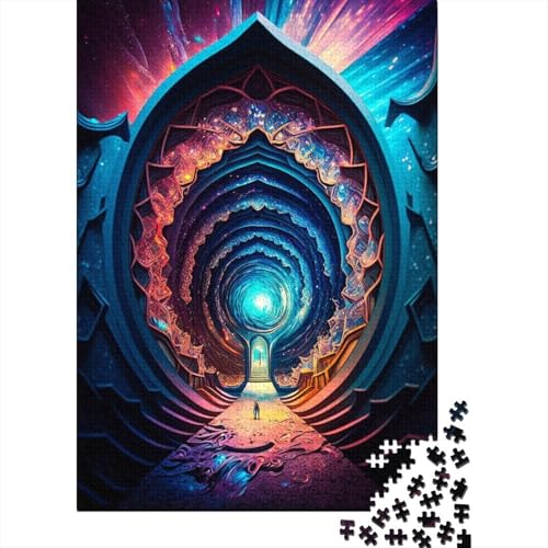1000-teiliges Puzzle des geheimen Tunnels für Erwachsene und Jugendliche, Papierpuzzle, Lernspiel, Herausforderung, Spielzeug, Geburtstagsgeschenke, 1000 Teile (38 x 26 cm) von POLIUAWS