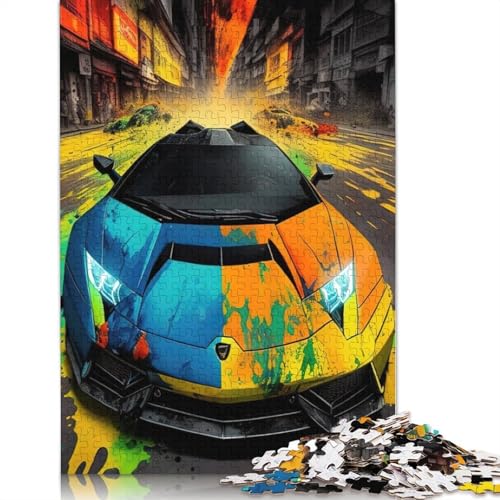 1000-teiliges Puzzle für Sportwagen, bunt, für Erwachsene ab 14 Jahren, 1000 Teile (75 x 50 cm). von POLIUAWS