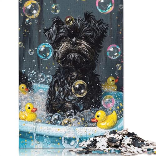 1000-teiliges Puzzle mit Affenpinscher-Hund für Erwachsene, Puzzle für Erwachsene, Alter 14+, 1000 Teile (75 x 50 cm) von POLIUAWS