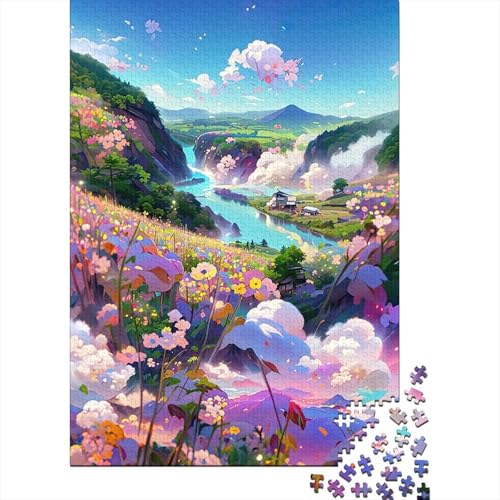 1000-teiliges Puzzle mit Morgenspaziergang für Erwachsene ab 14 Jahren, 1000 Teile (75 x 50 cm). von POLIUAWS