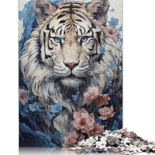 1000-teiliges Puzzle mit Tigerfarben, Schwierigkeitsgrad, Lernspiele, Spielzeug, 1000 Stück (75 x 50 cm) von POLIUAWS