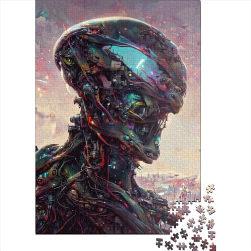 Alien-Puzzle, 1000 Teile, für Erwachsene und Jugendliche, Kinderpuzzle, pädagogisches Spiel, Herausforderungsspielzeug, 1000 Teile (38 x 26 cm) von POLIUAWS