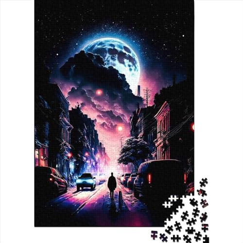 Amazing Night2 Puzzle 1000 Teile für Erwachsene, Halloween-Geschenk, Holzpuzzle für Erwachsene und Jugendliche, 1000 Teile Lernpuzzle (75x50cm) von POLIUAWS