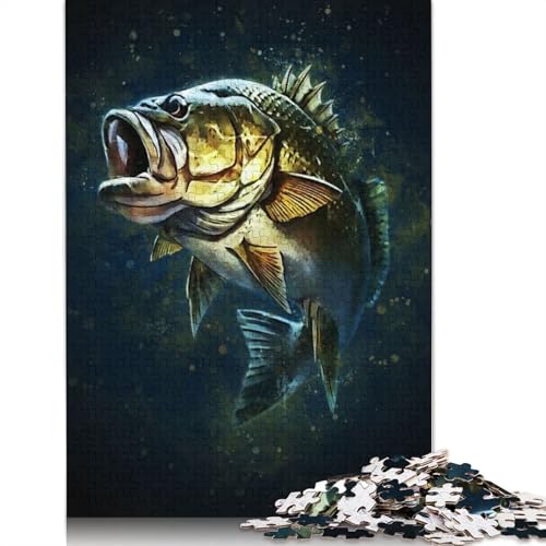Angelfisch-Puzzle, 1000 Teile, Familienspaß, Puzzle für Erwachsene und herausforderndes Spiel, Spiele zum Stressabbau und einzigartige Geschenke, 1000 Teile (38 x 26 cm) von POLIUAWS