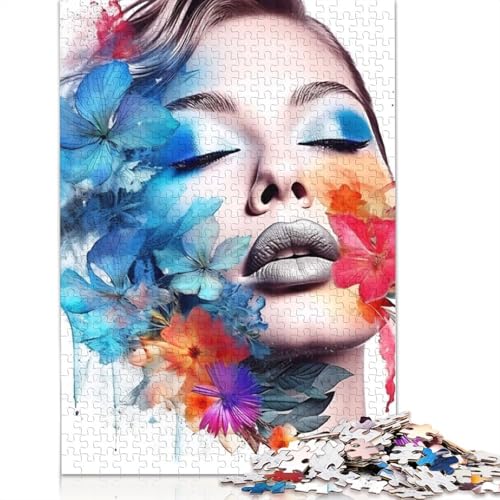 Aquarellpuzzle für Erwachsene, aus Holz, 1000 Teile, 75 x 50 cm Aquarellpuzzle für Erwachsene, aus Holz, 1000 Teile, 75 x 50 cm von POLIUAWS