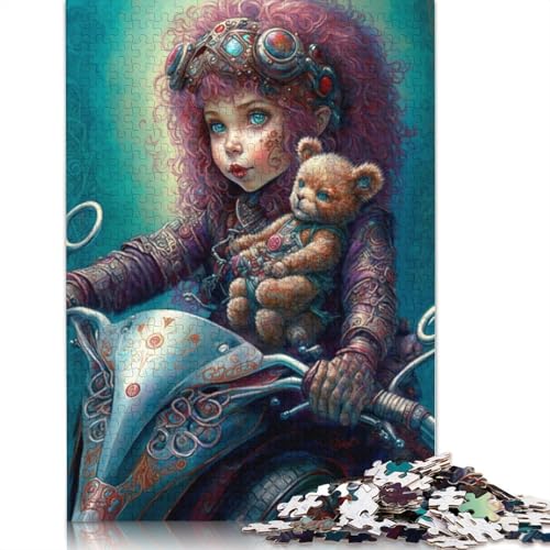 Art Bear 1000-teiliges Puzzle für Erwachsene, 100 Prozent Recyclingpapier, schwierige Puzzles für Kinder, 1000 Stück (75 x 50 cm) von POLIUAWS