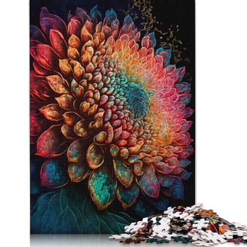 Art Flowers Puzzle zum Stressabbau, 100% recycelter Karton, Puzzle für Erwachsene und Kinder, einzigartiges Geschenk, 1000 Teile (38 x 26 cm) von POLIUAWS