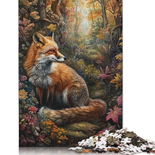 Art Fox Puzzle für Erwachsene, Spielzeug, Lernspiel, schwierige Puzzles für Kinder ab 12 Jahren, 1000 Teile (75 x 50 cm) von POLIUAWS