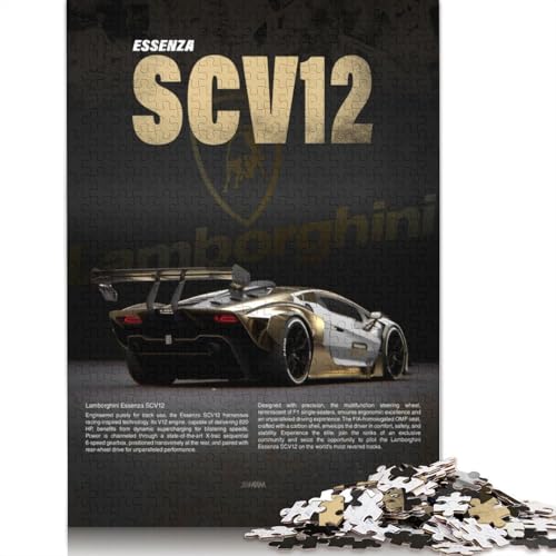 Art Sports Car Puzzles 1000 Teile Schwer Puzzle Spielzeug Lernspiel Impossible Herausforderung Spielzeug Für Erwachsene Und Kinder Ab 14 Jahren 1000pcs (75x50cm) von POLIUAWS