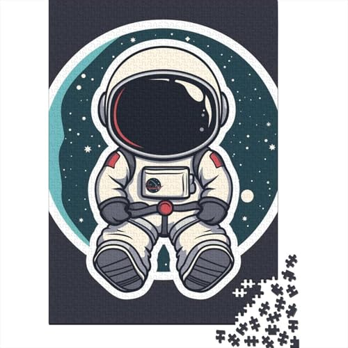 Astronaut-Puzzle, 1000 Teile für Jugendliche, Puzzle für Erwachsene, pädagogisches Spiel, Herausforderungsspielzeug, 1000 Teile (38 x 26 cm) von POLIUAWS